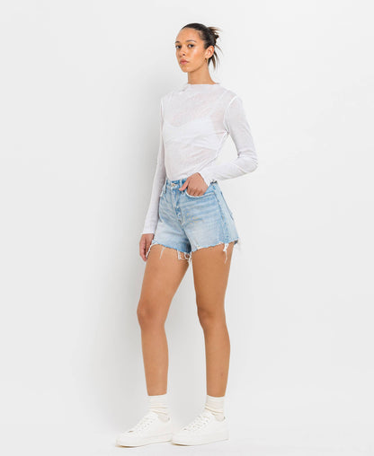 Rebbeca Light Washed Denim Shorts