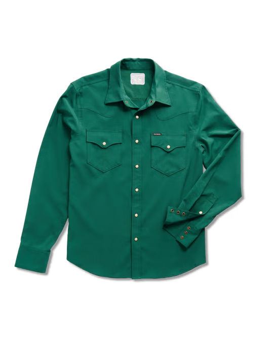 Performance Western Pearl Snap - Hunter Green