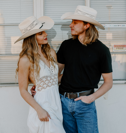 Bozeman -Men Straw Cowboy Hat: Cream