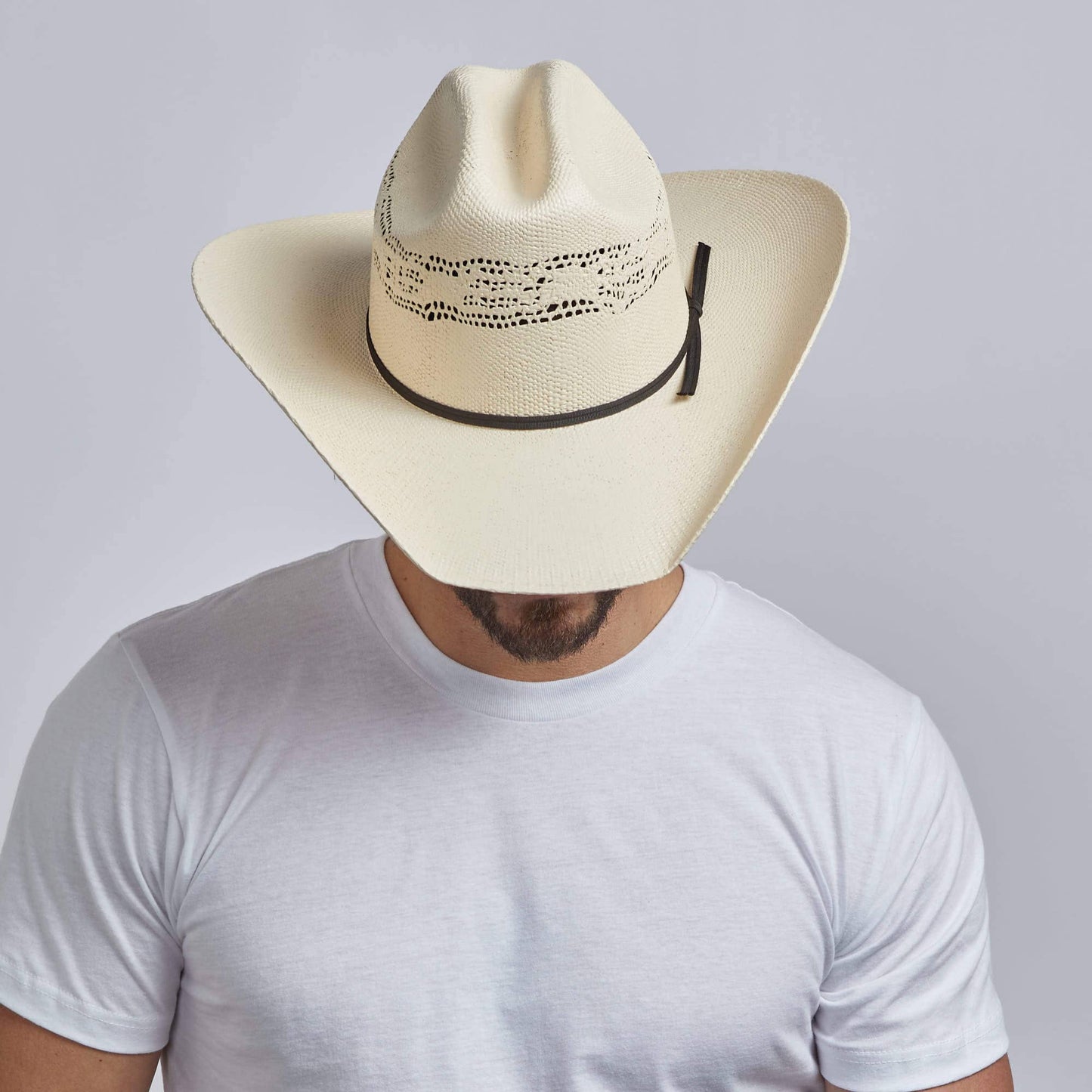 Bozeman -Men Straw Cowboy Hat: Cream
