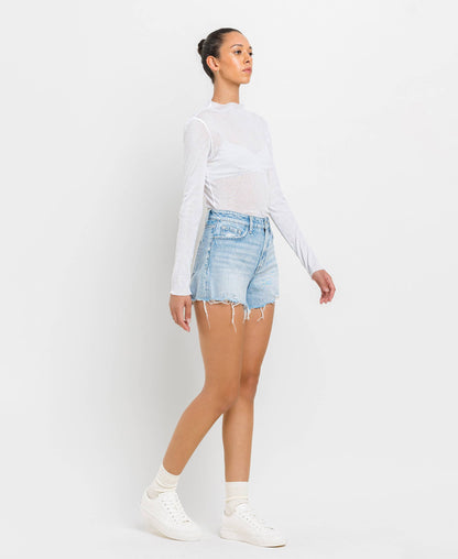 Rebbeca Light Washed Denim Shorts